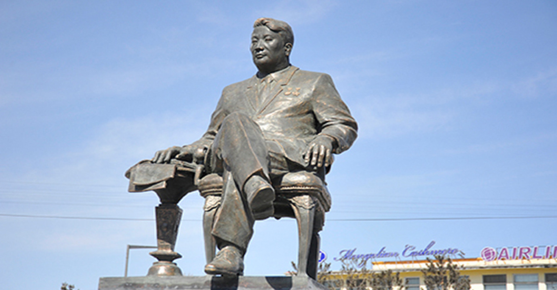 YUMJAAGIIN TSEDENBAL STATUE